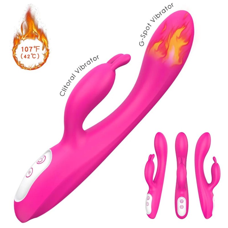 Heated Rabbit Vibrator for G-Spot Clitoris
