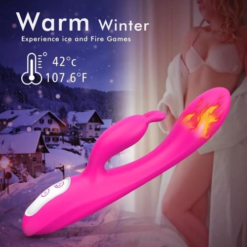 Heated Rabbit Vibrator for G-Spot Clitoris