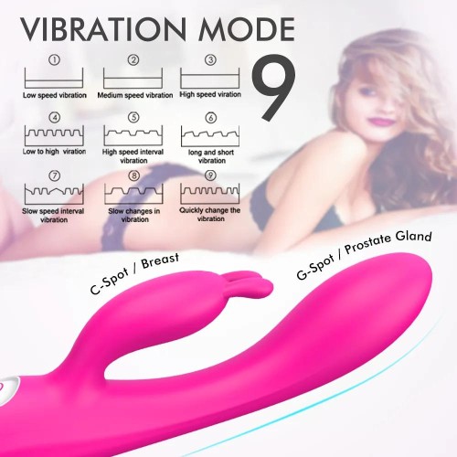 Heated Rabbit Vibrator for G-Spot Clitoris