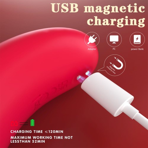 S shaped design Flapping&Vibrating Vibrator Famale Sex Toys