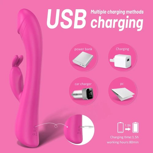 Realistic Glans Rabbit Vibrator for Women