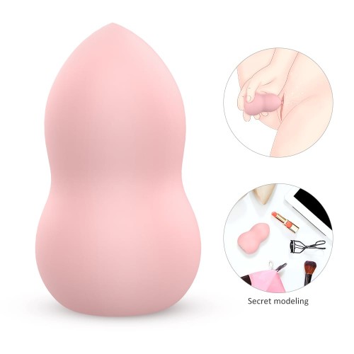 Pink Beauty Blender Shaped Vibrating Egg