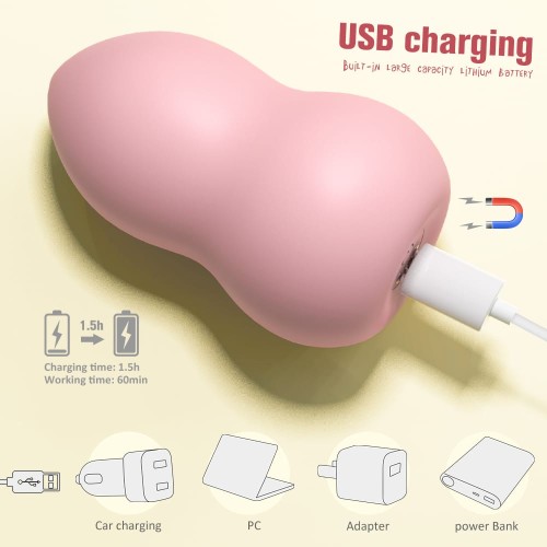 Pink Beauty Blender Shaped Vibrating Egg