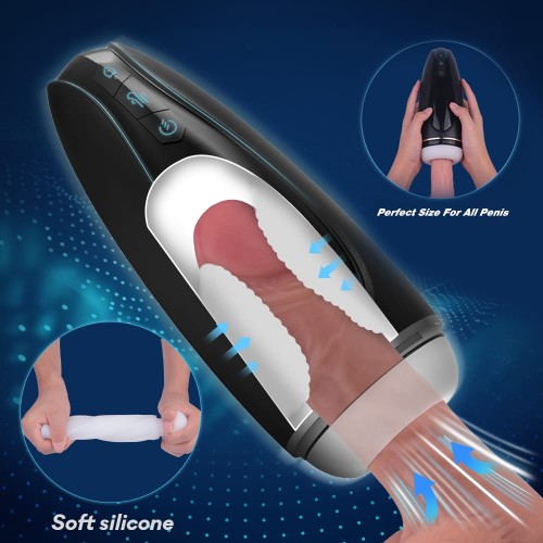 Magneto-Style Male Masturbator Suction Toy For Men