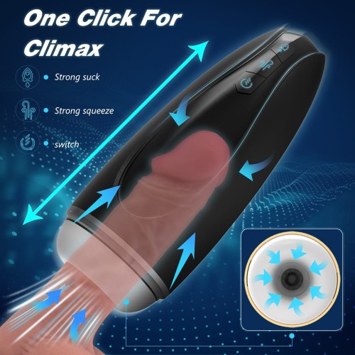 Magneto-Style Male Masturbator Suction Toy For Men