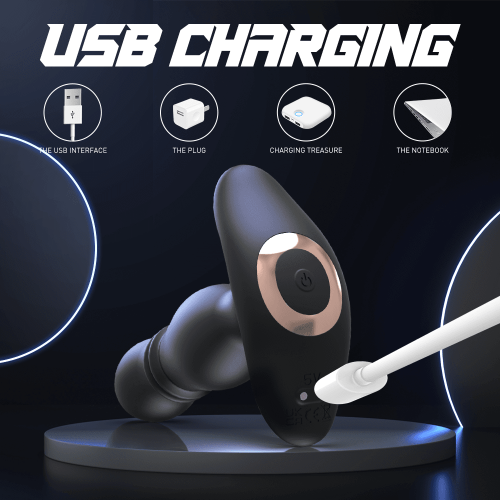 Remote Thrusting Vibrating Anal Plug