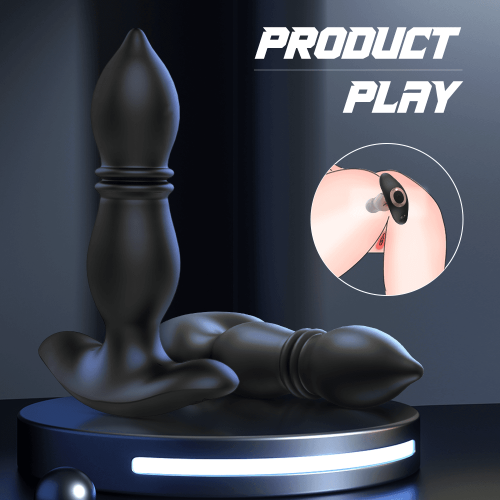 Remote Thrusting Vibrating Anal Plug