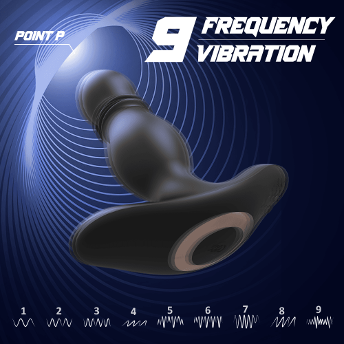 Remote Thrusting Vibrating Anal Plug