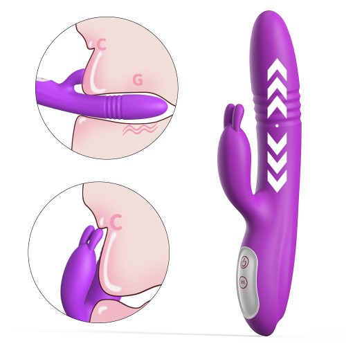 Thrusting Rabbit Vibrator with Ergonomic G-Spot Design