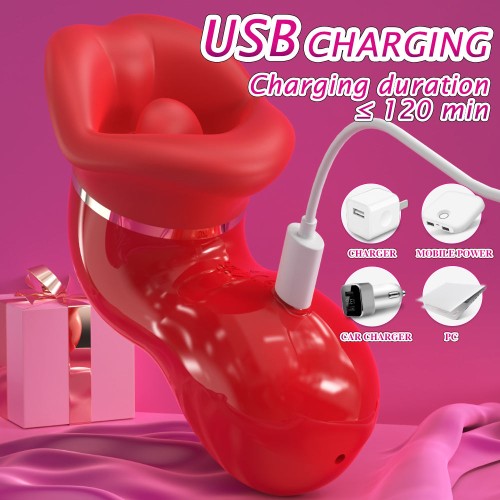 LickWave 3-in-1 Tongue Vibrator for Women